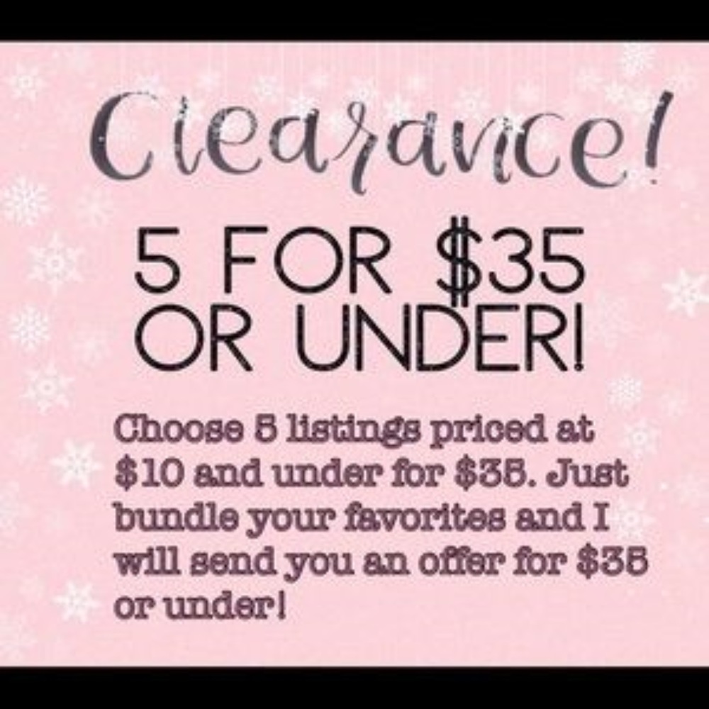 5 Listings priced at $10  each for $35